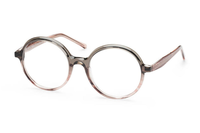 Res/Rei Loop Gradient Grey-Pink eyeglasses, front view