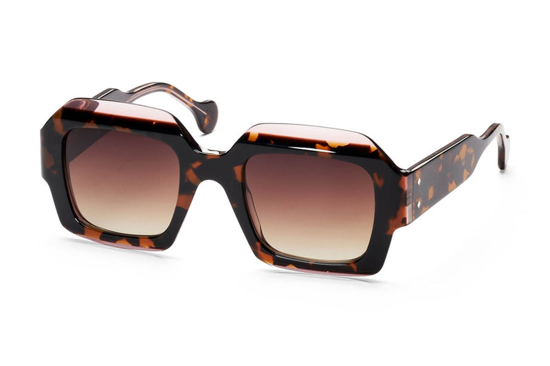 Res/Rei Nocturne Pink / Brown Havana sunglasses, front view