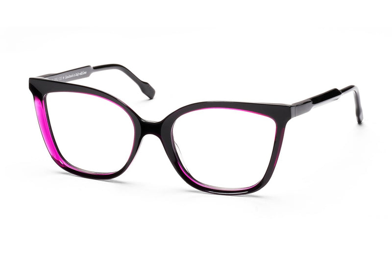 Res/Rei Pyramid Pink / Black eyeglasses, front view