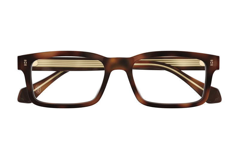 Cartier CT0291O Havana eyeglasses, front view