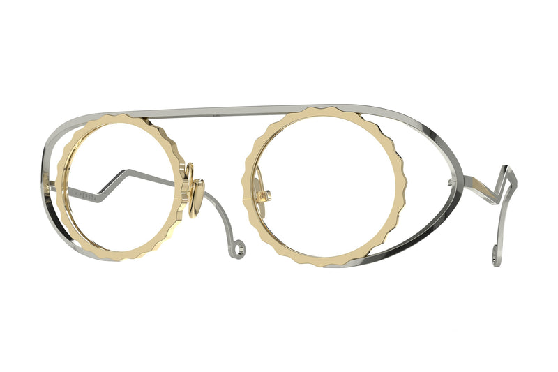 Gamine Persta Gold / Silver eyeglasses, front view
