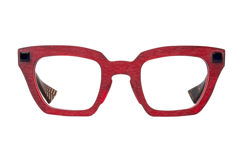 Piero Massaro PM904 Red eyeglasses, front view