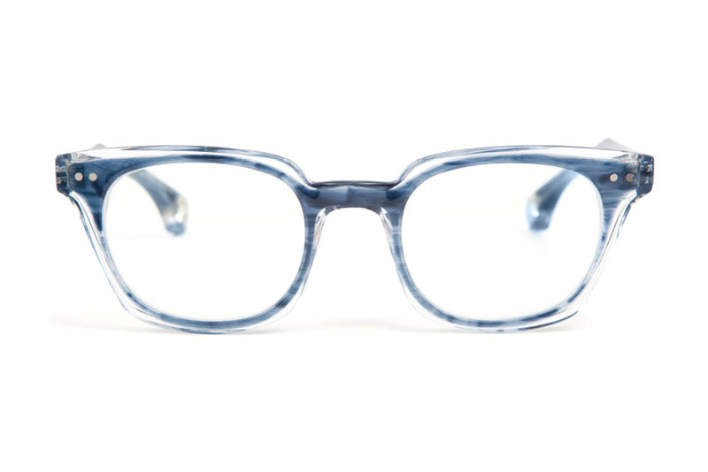 Blake Kuwahara Bigger Blore Slate Horn eyeglasses, front view