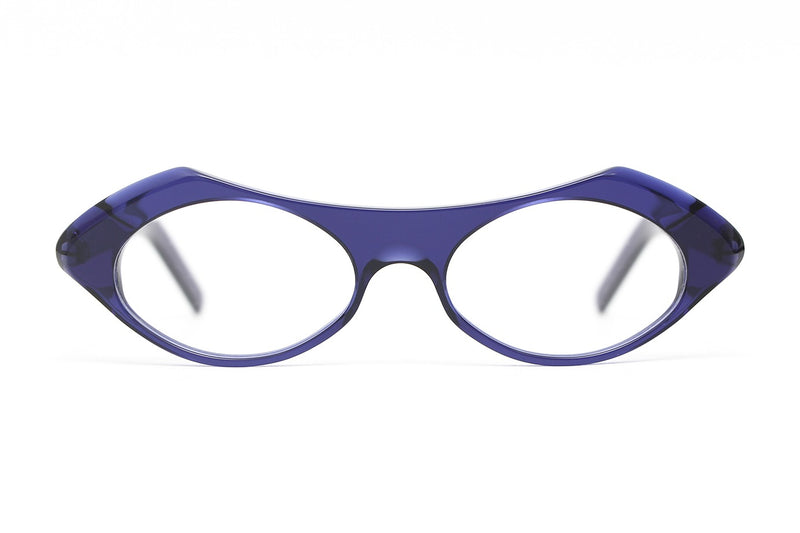 Henau Chloe Indigo eyeglasses, front view