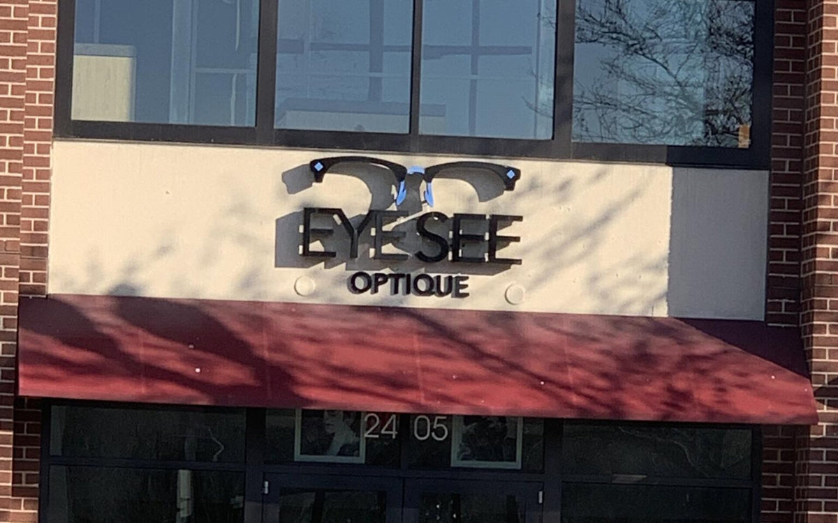 The Eye See Optique shopfront on Columbia Pike in Arlington, Virginia