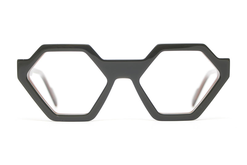 Henau Hector Matte Grey eyeglasses, front view