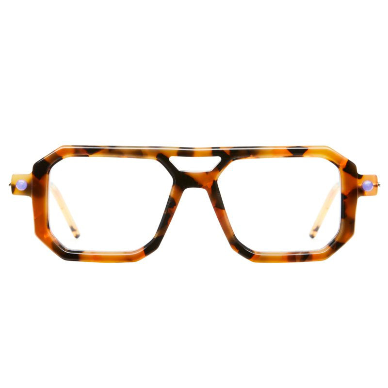 KUBORAUM Maske P8 Yellow Havana eyeglasses, front view