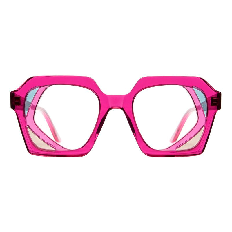 KUBORAUM Maske T8 Fuchsia eyeglasses, front view
