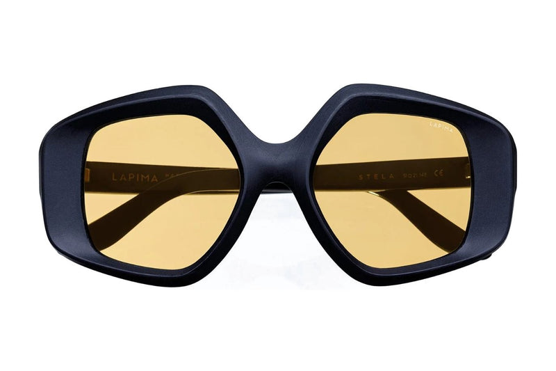 LAPIMA Stella Black Vintage sunglasses, front view