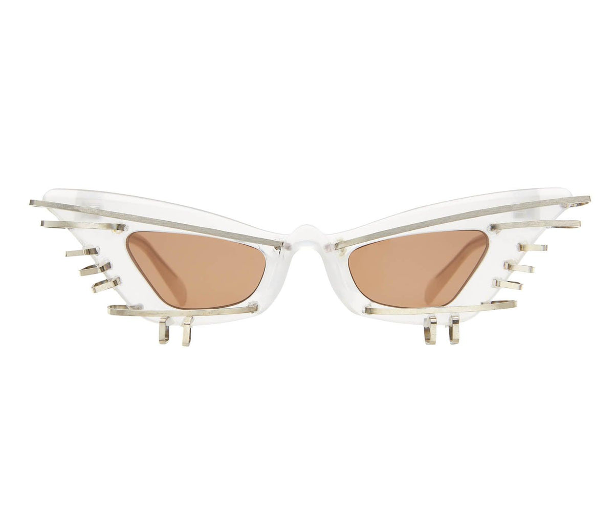 KUBORAUM Maske Y7 Frosted Crystal sunglasses, front view