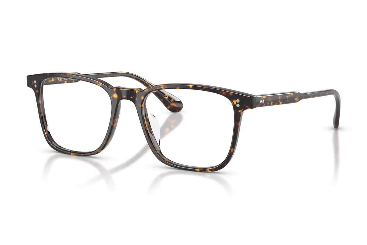 Oliver Peoples Tillen Atago Tortoise eyeglasses, angled view