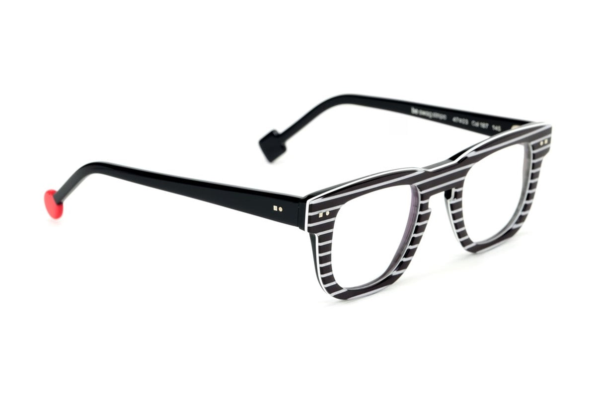 Sabine Be Be Swag Stripe Navy Stripe eyeglasses, side view