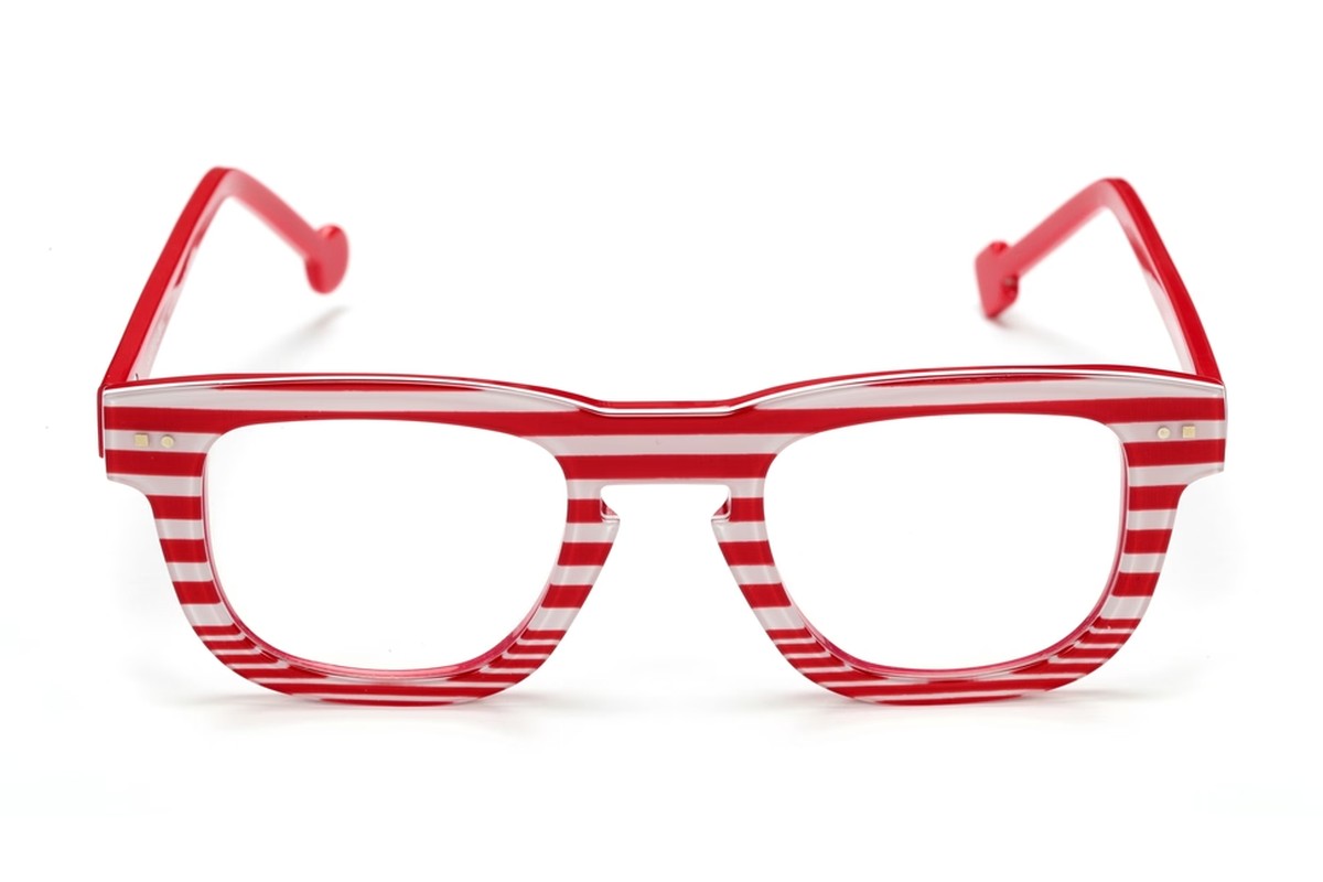 Sabine Be Be Swag Stripe Red Stripe eyeglasses, front view