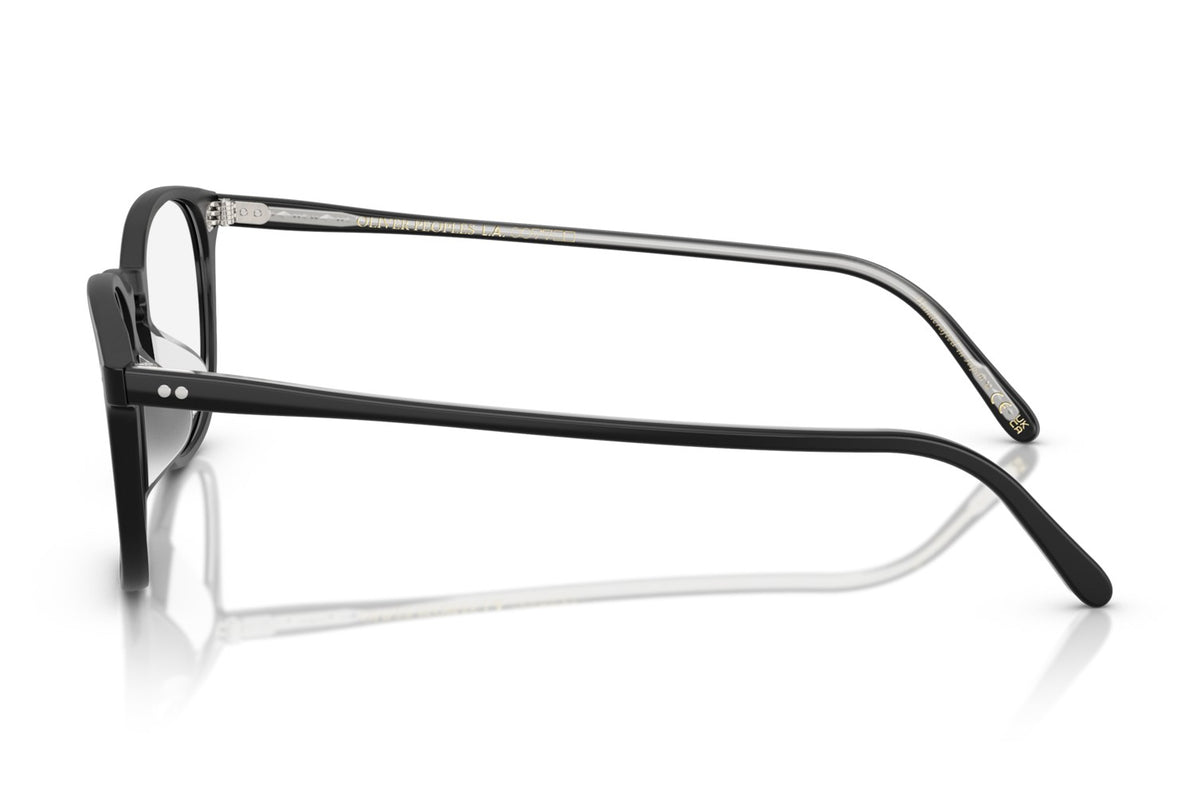 Oliver Peoples Finley Vintage Semi Matte Black eyeglasses, side view