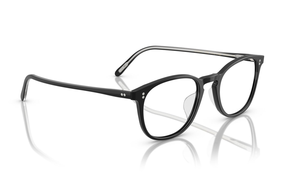 Oliver Peoples Finley Vintage Semi Matte Black eyeglasses, temple detail