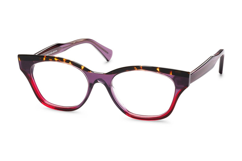 Res/Rei Botanic Dark Havana / Purple / Red eyeglasses, front view