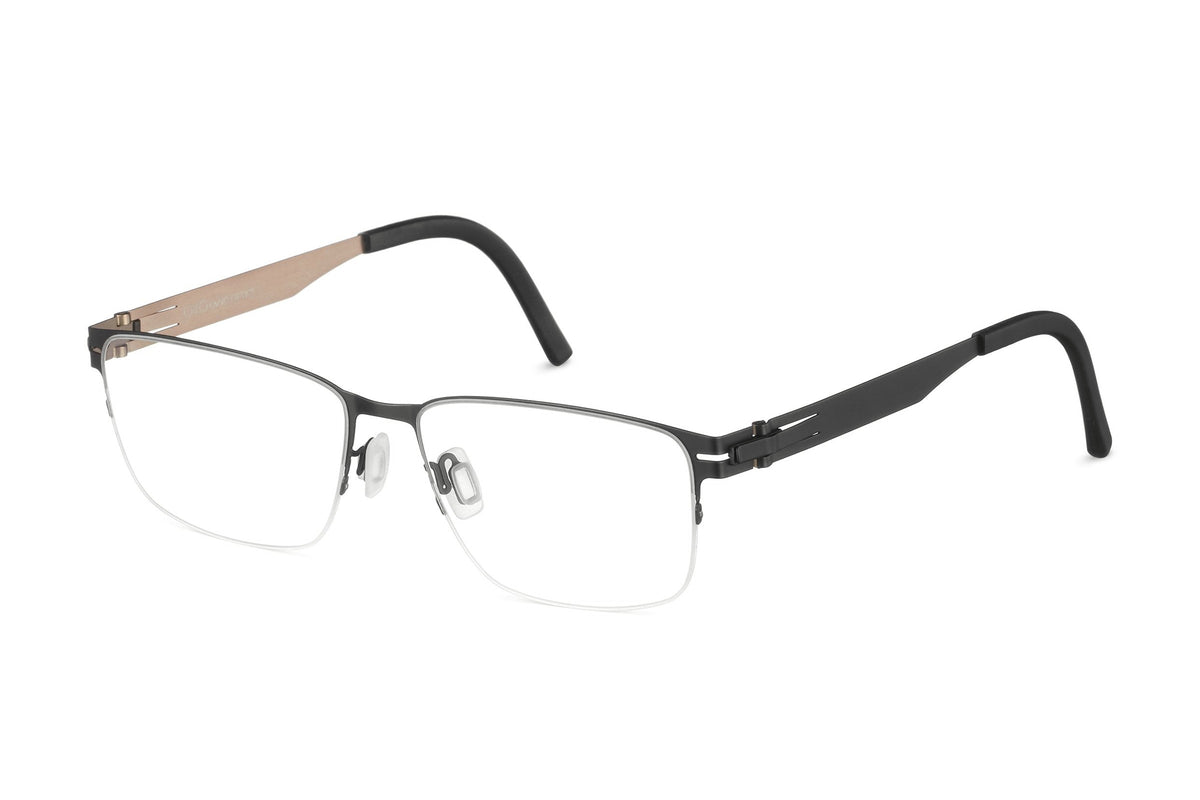 OVVO 3890 Black / Bronze eyeglasses, angled view