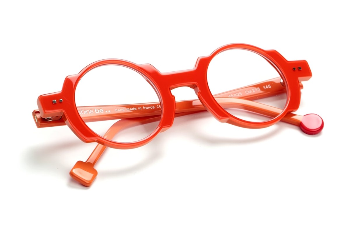 Sabine Be Be Balloon Swell Orange eyeglasses, angled view