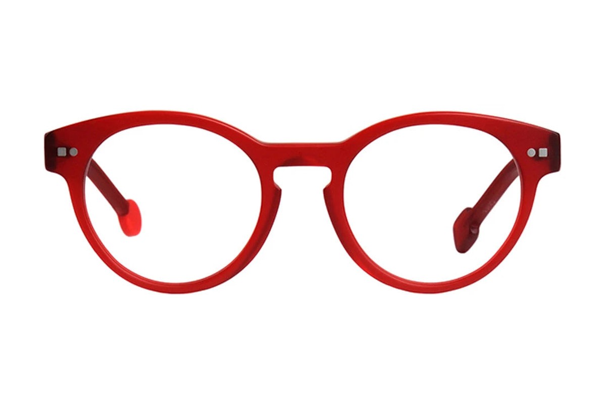 Sabine Be Mini Be Crazy Matte Translucent Red eyeglasses, front view
