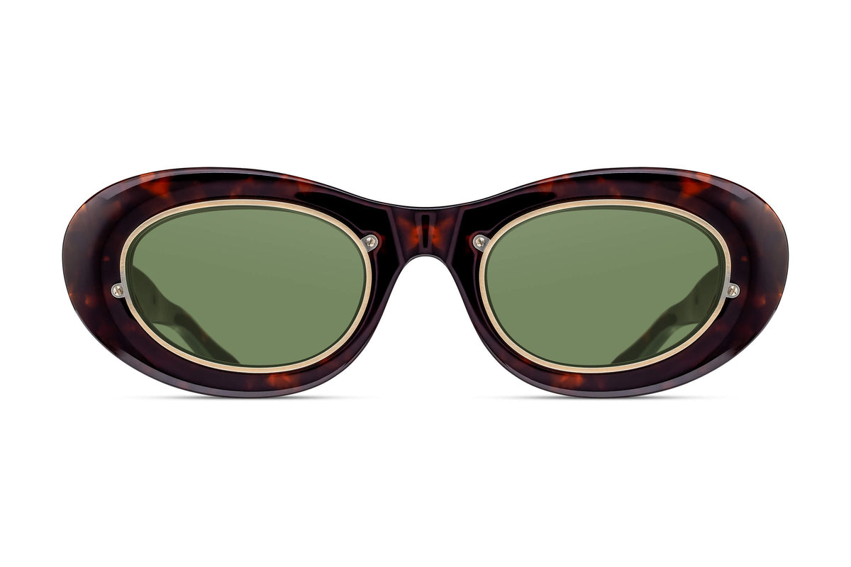 Matsuda 10604H Dark Tortoise sunglasses, front view