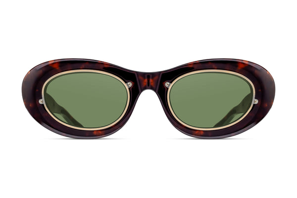 Matsuda 10604H Dark Tortoise sunglasses, front view