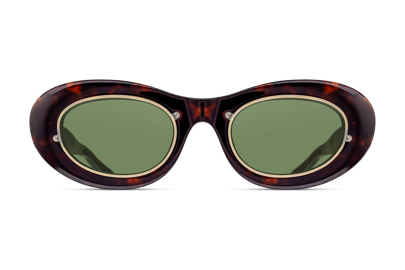 Matsuda 10604H Dark Tortoise sunglasses, front view