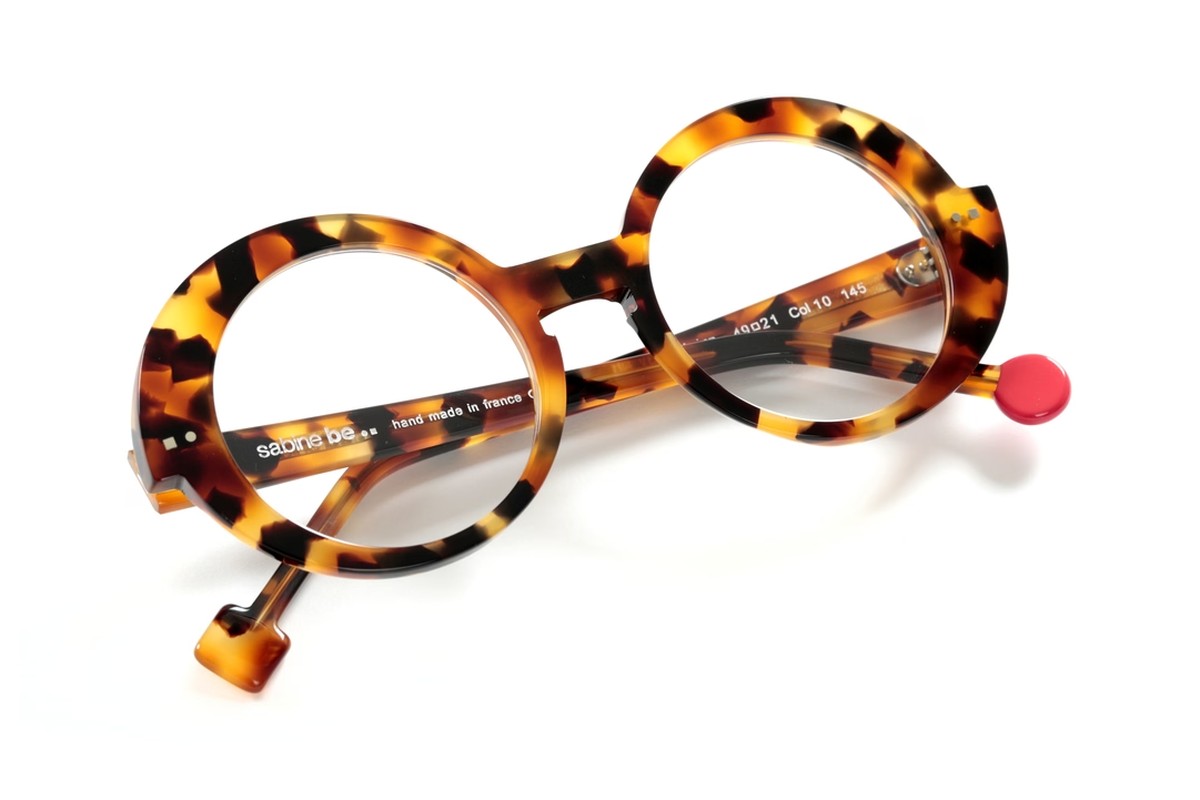 Sabine Be Be Val de Loire Fawn Tortoise eyeglasses, angled view