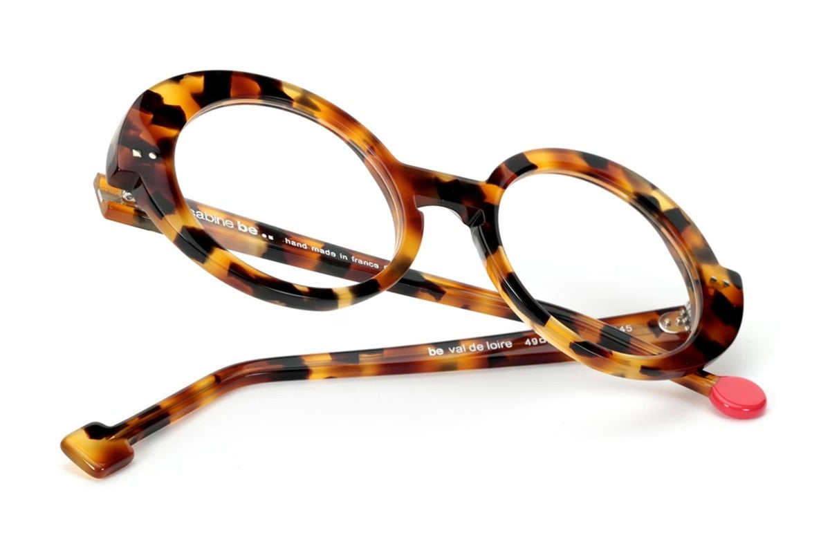 Sabine Be Be Val de Loire Fawn Tortoise eyeglasses, temple detail