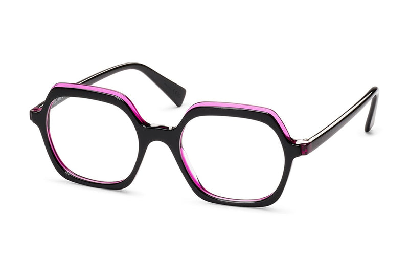 Res/Rei Flare Pink / Black eyeglasses, front view