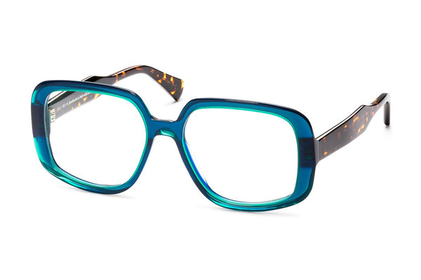 Res/Rei Lush Blue / Green eyeglasses, front view