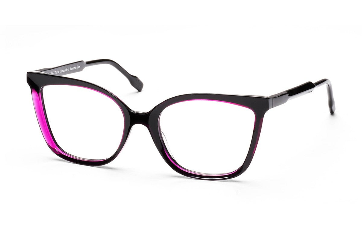 Res/Rei Pyramid Pink / Black eyeglasses, front view