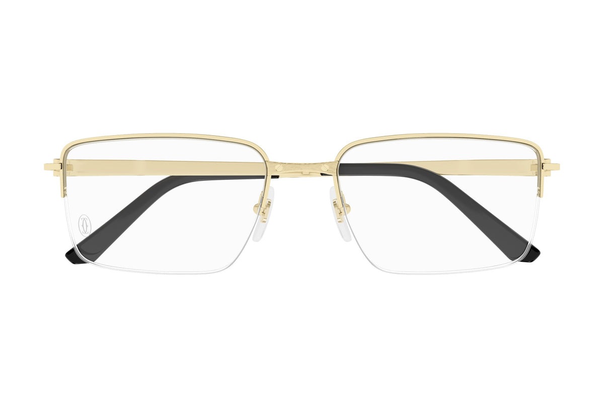 Cartier CT0554O Gold eyeglasses, front view