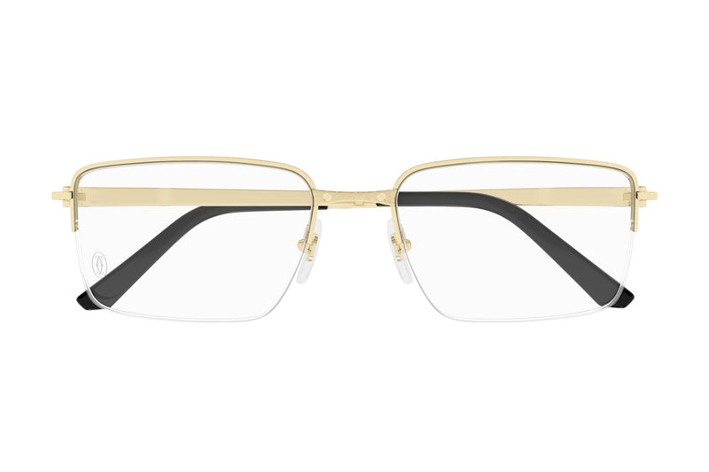 Cartier CT0554O Gold eyeglasses, front view