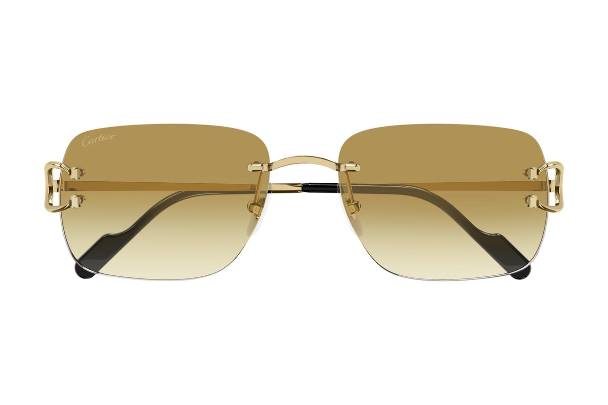 Cartier CT0330S Gold / Yellow sunglasses, front view