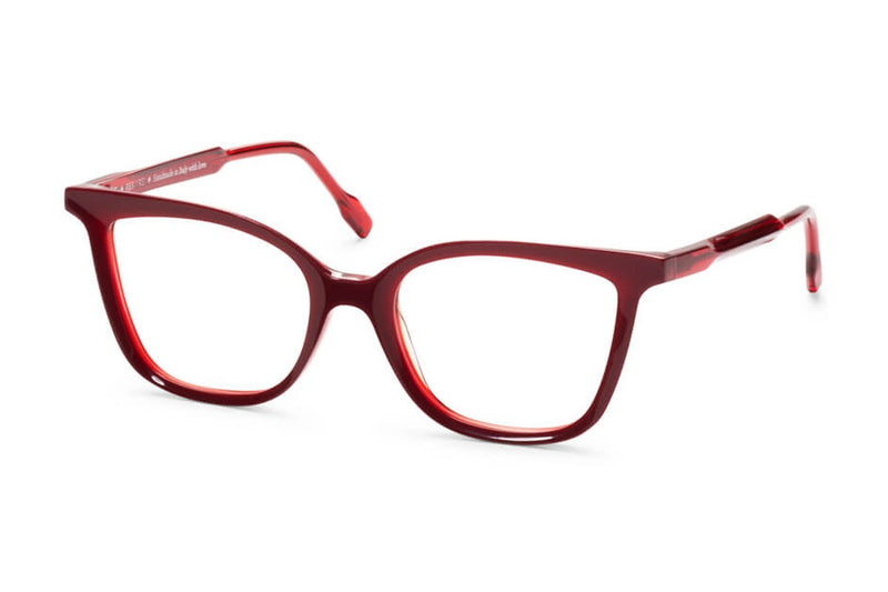 Res/Rei Cheops Red eyeglasses, front view