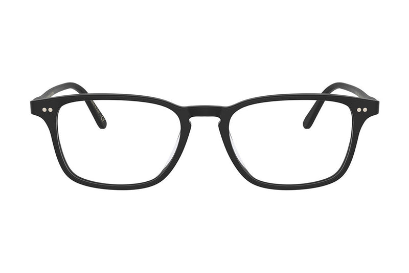 Oliver Peoples Berrington Semi-Matte Black eyeglasses, front view