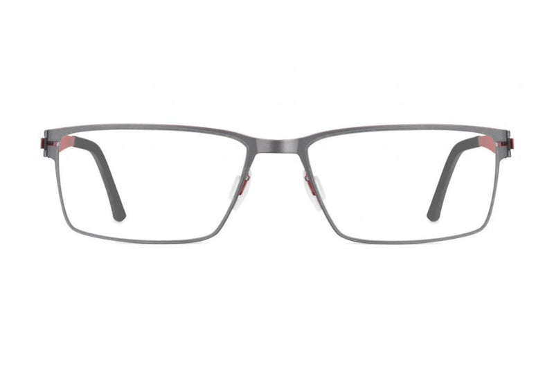 OVVO 3828 Graphite / Red eyeglasses, front view