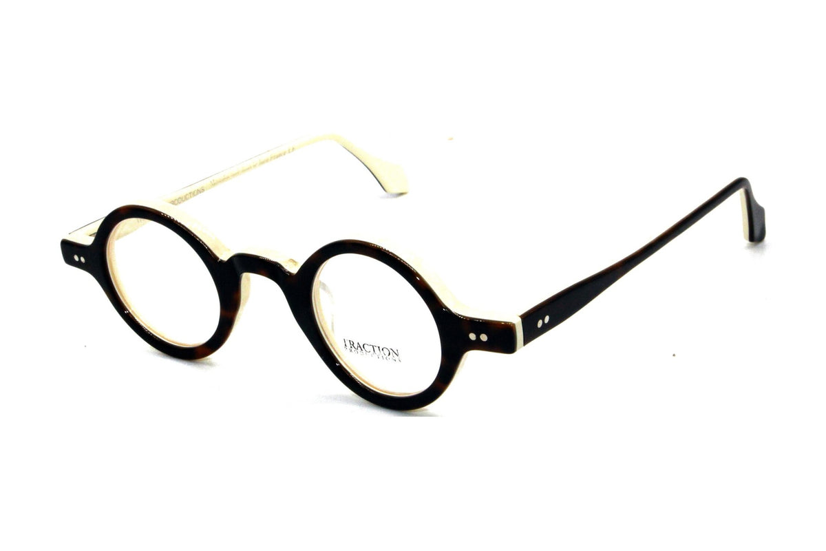 Traction Productions Leonide Ecaille / Ivoire eyeglasses, angled view