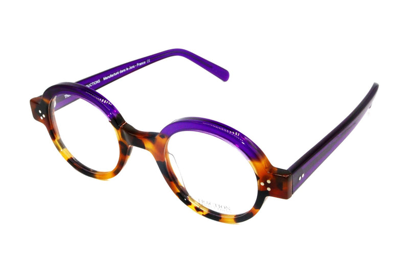 Traction Productions Riviera Purple eyeglasses, front view