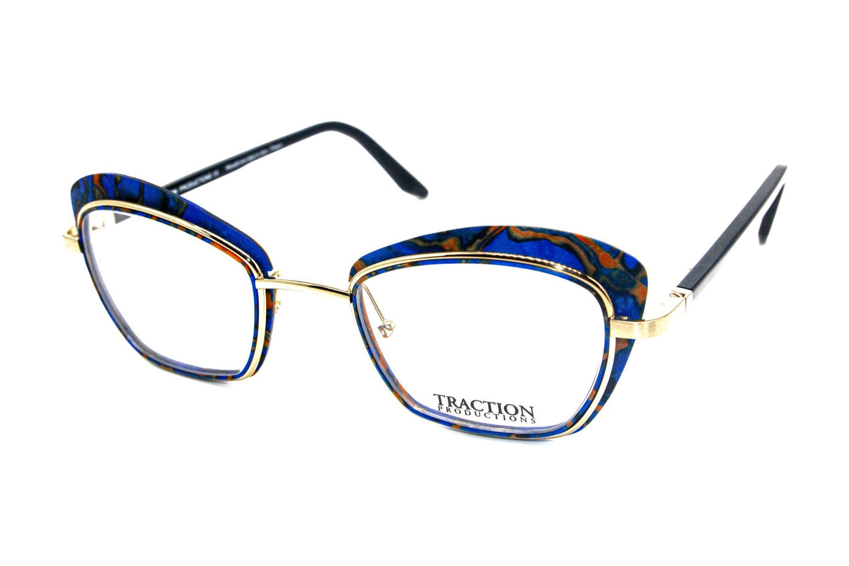 Traction Productions Almos Amarine eyeglasses, front view