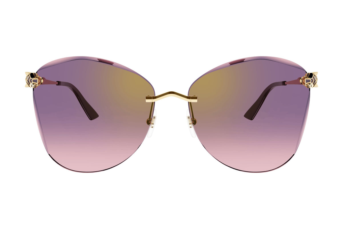 Cartier CT0398S Gold / Violet sunglasses, front view
