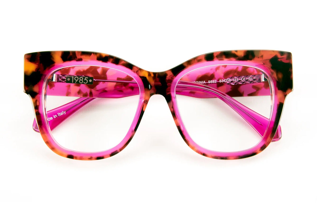 J.F. Rey Virginia Tortoise / Fuchsia eyeglasses, front view