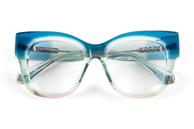 J.F. Rey Virginia Gradient Blue / Green / Crystal eyeglasses, front view