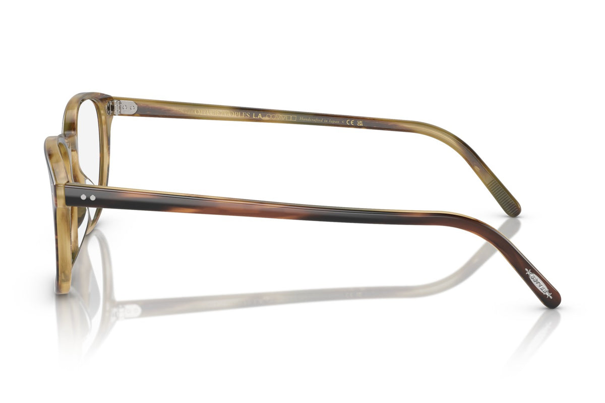 Oliver Peoples Fairmont Amaretto / Striped Honey eyeglasses, side view