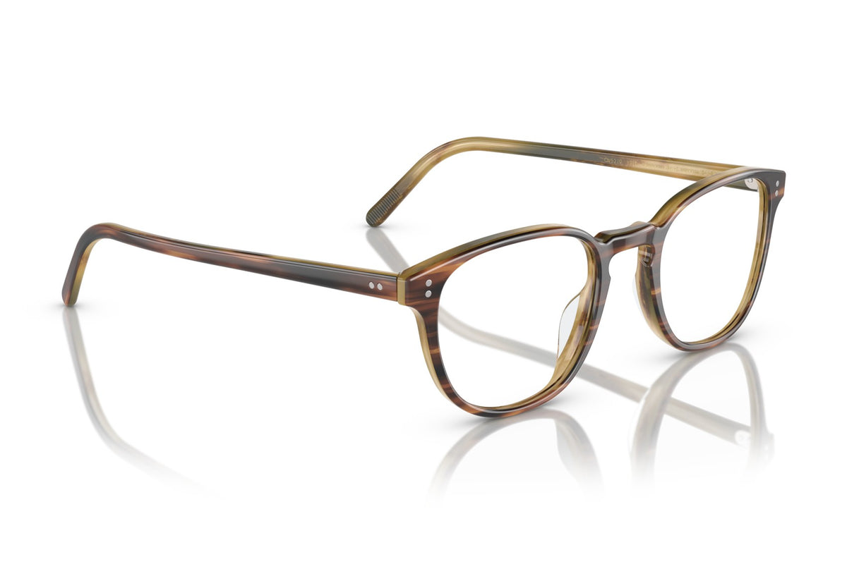 Oliver Peoples Fairmont Amaretto / Striped Honey eyeglasses, temple detail