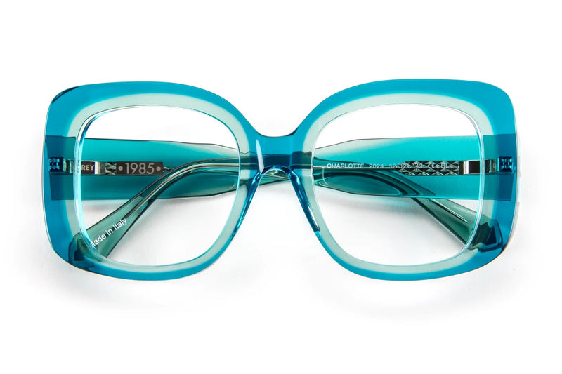 J.F. Rey Charlotte Gradient Blue / Green eyeglasses, front view