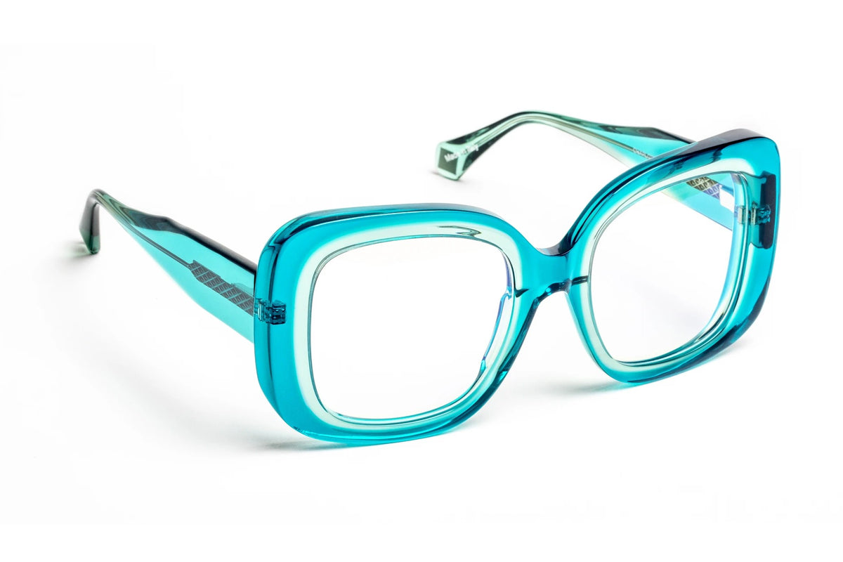 J.F. Rey Charlotte Gradient Blue / Green eyeglasses, angled view