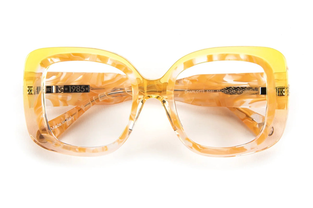 J.F. Rey Charlotte Yellow / Orange eyeglasses, front view