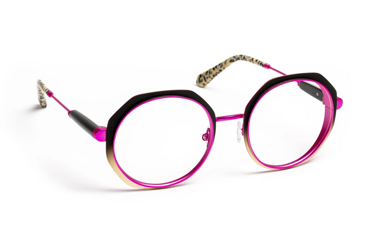 J.F. Rey JF3117 Gradient Black / Brown / Purple eyeglasses, angled view