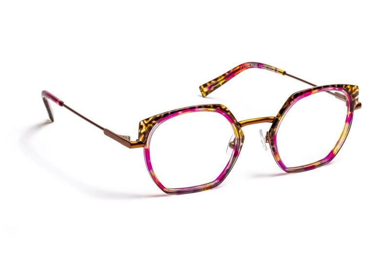 J.F. Rey JF2995 Pink / Leopard eyeglasses, front view